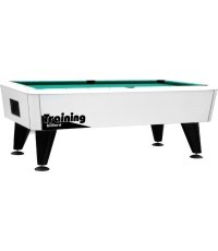 Billiard Table Dynamic Premier, Silver, Pool, 9 ft, with coin validator and ball-return-system