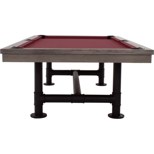 Biliardo stalas Pool Rasson Bedford, pilkas, 8 ft, Club Cloth geltonai žalias