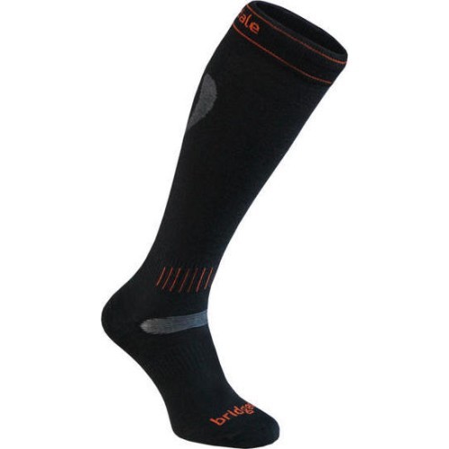 Носки Bridgedale Ski UltraFit, чёрные - 009