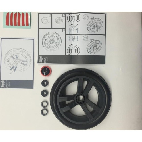 Ratas pilkai juodas 9x2 (Fiat 500 gaubtas)
