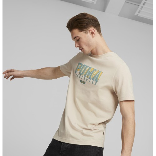 Мужская футболка Puma Graphics Retro Tee Granola Cream 674486 88