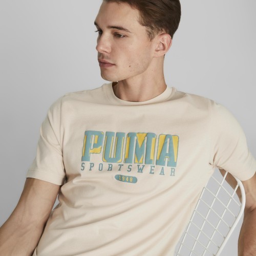 Мужская футболка Puma Graphics Retro Tee Granola Cream 674486 88
