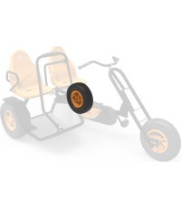 Wheel 5-spoke orange 400/140-8 slick left