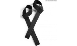Кожаные лямки для тяги Better Bodies, чёрные