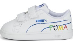 Puma Avalynė Vaikams Smash v2 Home School White 386201 02