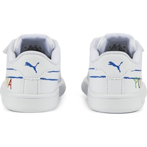 Puma Avalynė Vaikams Smash v2 Home School White 386201 02