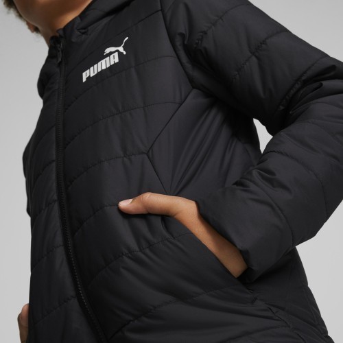 Куртка подростковая Puma Ess Hooded Padded чёрная 670559 01