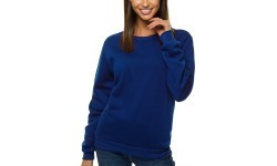 J.Style Women's Fleece Sweatshirt Navy 68W01-66