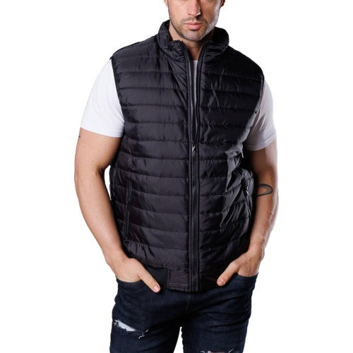 J.Style Men's Vest Black 8MY77-1