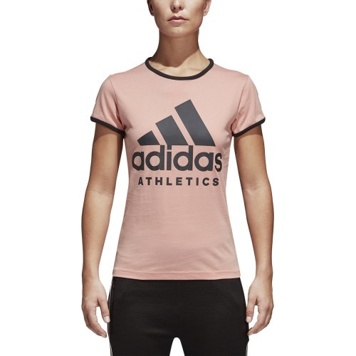 Adidas Palaidinė W Sid Slim Tee Pink Black CF1440