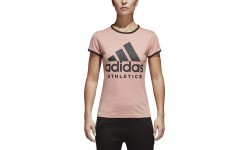 Adidas W Sid Slim Tee Pink Black CF1440