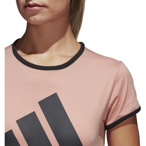 Adidas Palaidinė W Sid Slim Tee Pink Black CF1440