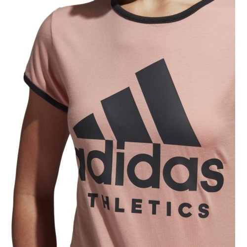 Adidas Palaidinė W Sid Slim Tee Pink Black CF1440