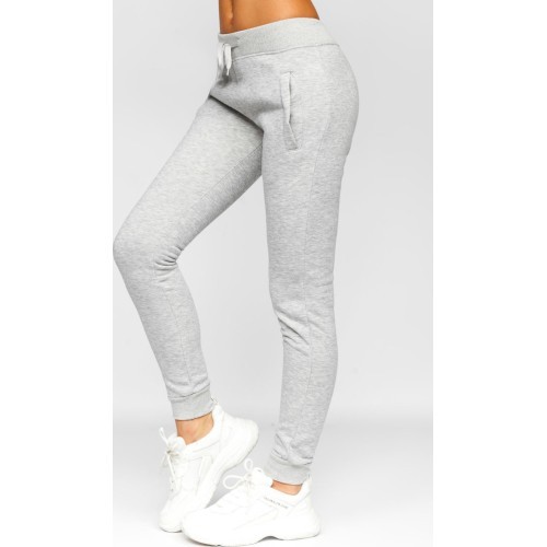 J.Style Women's Fleece Sports Pants Grey 68CK01-2