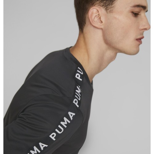Puma Fit Taped Tee Men's Running Shirt Black 523190 01