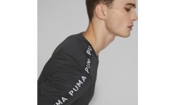 Puma Fit Taped Tee Men's Running Shirt Black 523190 01