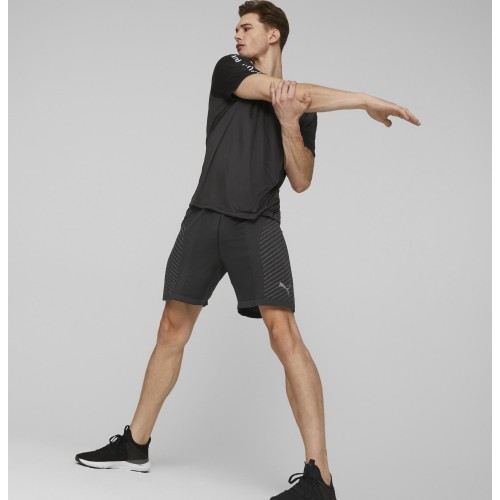 Мужская беговая футболка Puma Fit Taped Tee Black 523190 01