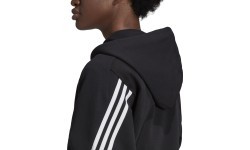 Adidas W FI 3S FZ Hoodie Women's Sweatshirt Black GL0339