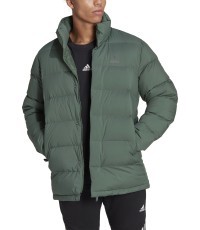 Мужская пуховая куртка Adidas Helionic Mid, зелёная, HG6282