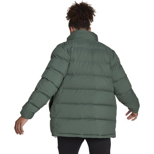 Мужская пуховая куртка Adidas Helionic Mid, зелёная, HG6282