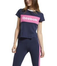Reebok Te Linear Logo Deta Blue Women's Blouse