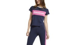 Reebok Palaidinė Moterims Te Linear Logo Deta Blue