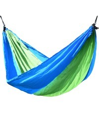 Hamakas Cattara Nylon, žalias/mėlynas, 275x137 cm