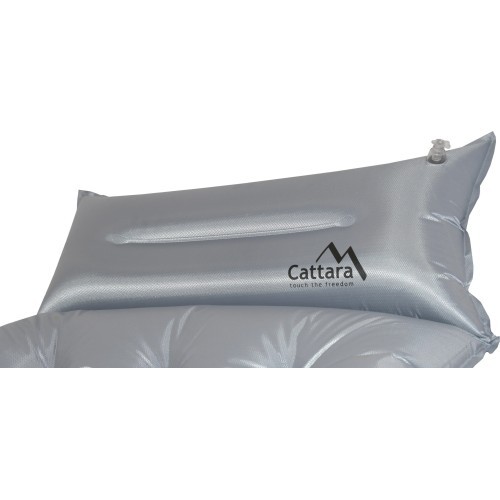 Самонадувающийся коврик с подушкой Cattara Midnight 180x66x4см