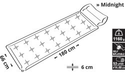 Self-Inflating Mat with a Pillow Cattara Midnight 180x66x4cm