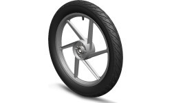 Wheel 6-spoke grey 2.75x17 right