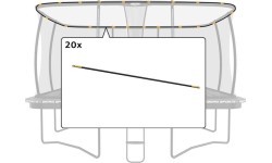 Ultim Safety Net DLX XL - Set Tent Tubes 5x5