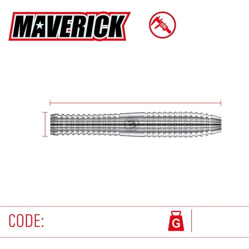 Winmau Maverick 80% tungsten steel tip darts