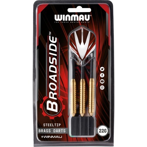 Žalvarinės smiginio strėlytės Winmau Broadside 22 g