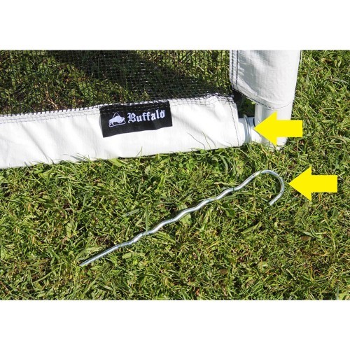 Buffalo World Cup football goal (225x175x80cm)