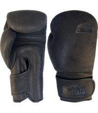 Боксерские перчатки Buffalo Leather черные 14oz