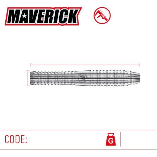 Дротики для дартса Winmau Maverick, 80% вольфрама, стальной наконечник