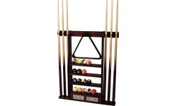 Wooden De Luxe Wall Rack for 6 Cues