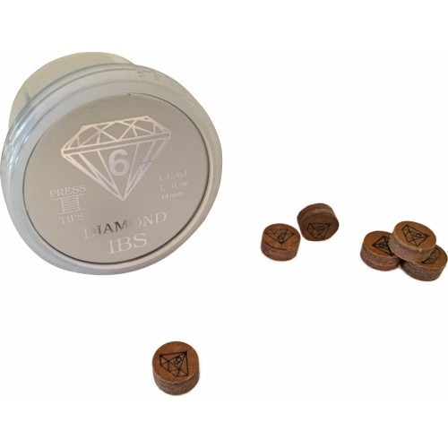 Наклейки для кия IBS Brown Diamond 14 мм, 50 шт.