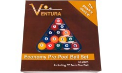 Ventura Economy Pro-Pool Ball Set 57.2mm
