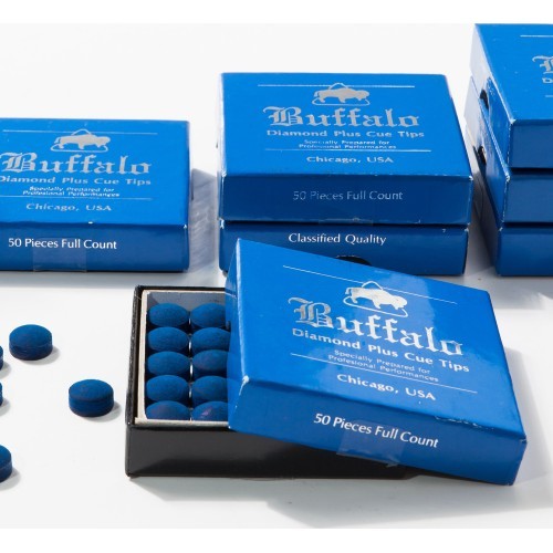 Cue Tip Buffalo Diamond Plus, 9 mm, 50 pcs