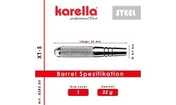 Karella XT-5 steel tip darts 22 grams