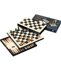 Chess, Backgammon, Checkers Travel Set Philos 27 x 13.5 cm