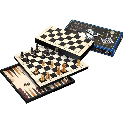 Chess, Backgammon, Checkers Travel Set Philos 27 x 13.5 cm
