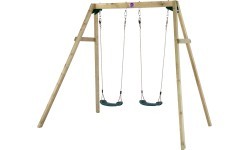  Double Wooden Swing Plum 