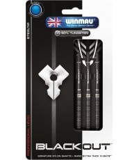 Winmau Blackout steel tip darts 26gr