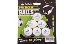 Набор мячей для настольного футбола Buffalo Pro, белые, 6 шт.