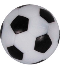 Stalo futbolo kamuoliukas Buffalo, juodas / baltas, 36 mm