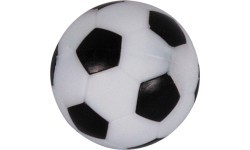 Stalo futbolo kamuoliukas Buffalo, juodas / baltas, 36 mm