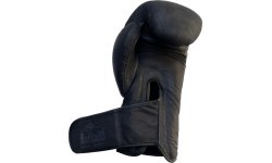Боксерские перчатки Buffalo Leather черные 12oz