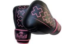 Buffalo Outrage boxing gloves black and pink 10oz